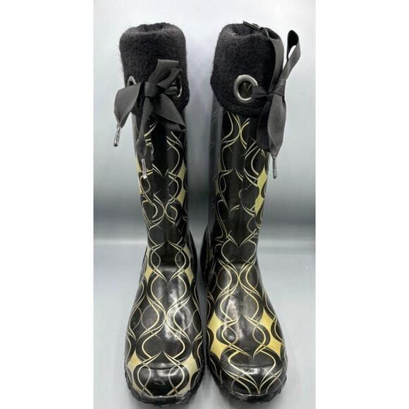 Bogs Womens Waterproof Rain Snow Boots Alex Swirlprint Sz 11 - Picture 2 of 7